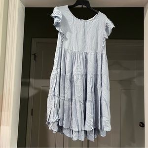 Light blue babydoll dress 3/$25